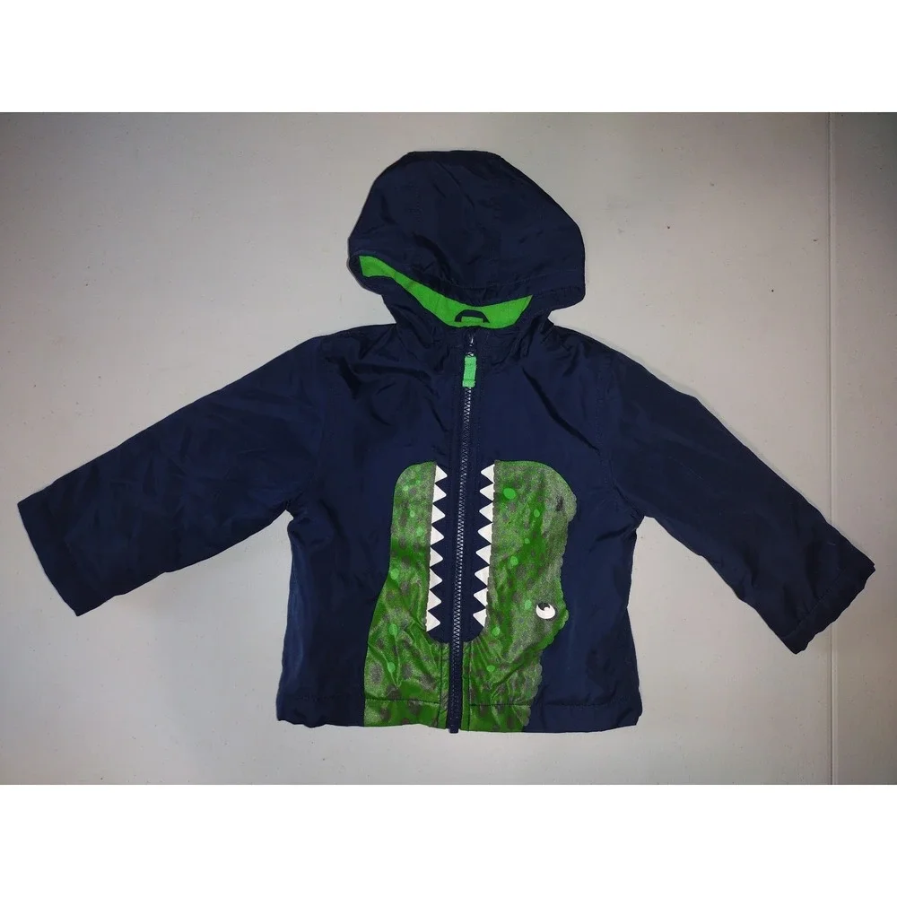 Carter's boys blue dinosaur jacket size 24 months‎